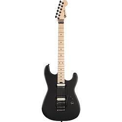 Foto van Charvel jim root signature pro-mod san dimas satin black elektrische gitaar met soft case