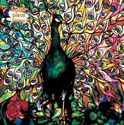 Foto van Adult jigsaw puzzle louis comfort tiffany: displaying peacock - puzzel;puzzel (9781787558878)