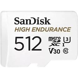 Foto van Sandisk high endurance microsdxc 512 gb + sd adapter