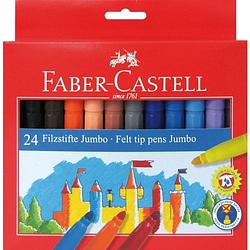 Foto van Viltstiften faber castell jumbo 24 stuks karton etui