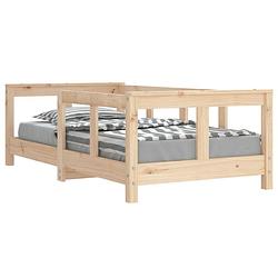 Foto van Vidaxl kinderbedframe 70x140 cm massief grenenhout