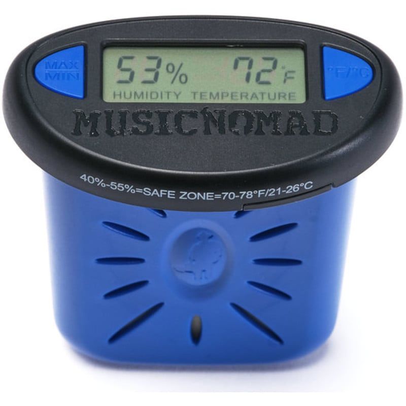 Foto van Musicnomad mn311 the humitar one hygrometer, thermometer en bevochtiger akoestische gitaar