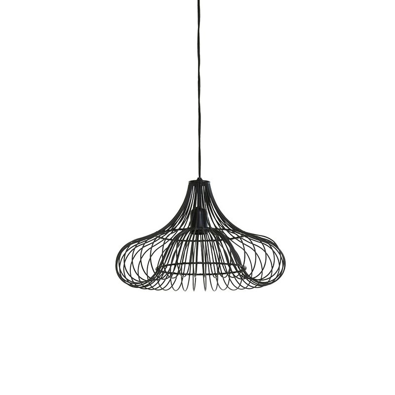 Foto van Light & living - hanglamp alette - 50x50x30 - zwart