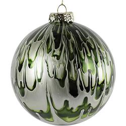 Foto van Tom kerstbal laney 12 cm glas groen