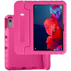 Foto van Basey lenovo tab p11 plus kinderhoesje foam case hoesje cover hoes - roze