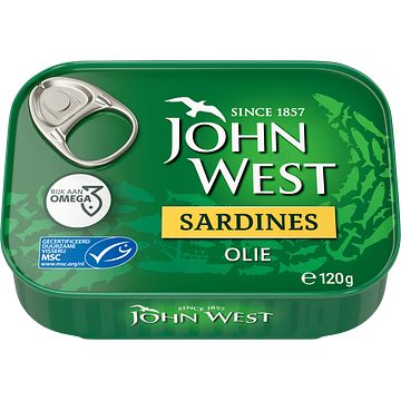 Foto van John west sardines in olie msc 120g bij jumbo