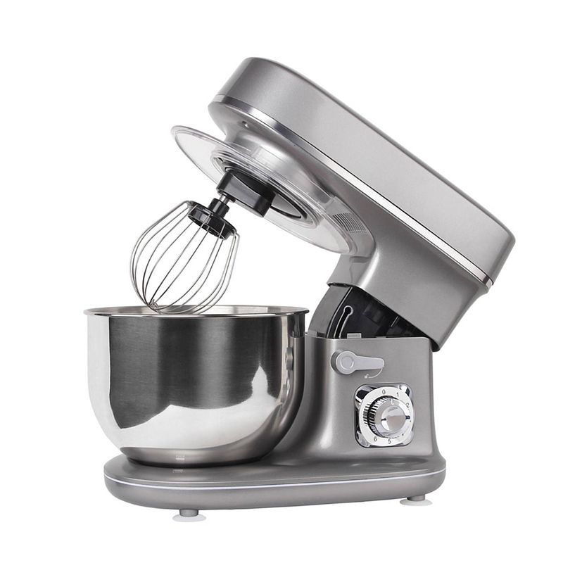 Foto van Blumill keukenmachine grey titanium - mixer 1300w - keukenmixer met 6 snelheden