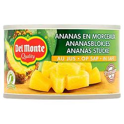 Foto van Del monte ananasblokjes op sap 230g bij jumbo