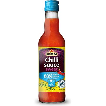 Foto van Inproba chilli saus sweet 50% minder suiker 350ml bij jumbo