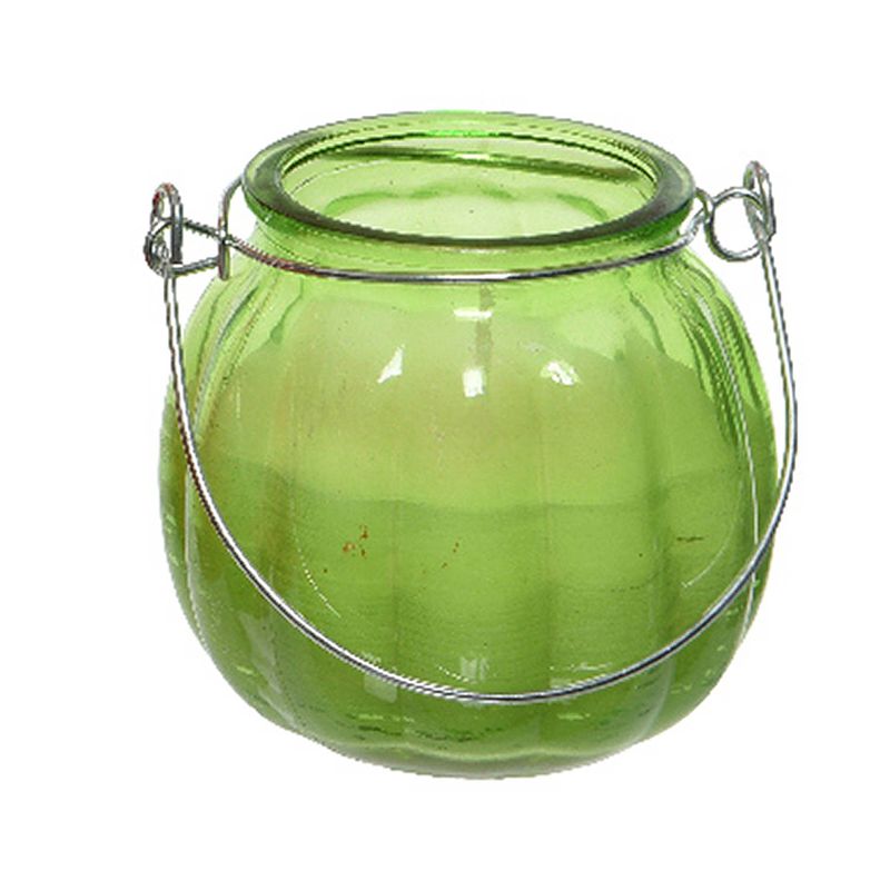 Foto van 2x citronella kaarzen - glas - anti muggen - 15 branduren - d8 x h8 cm - geurkaarsen