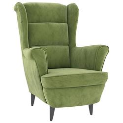 Foto van Vidaxl fauteuil fluweel lichtgroen