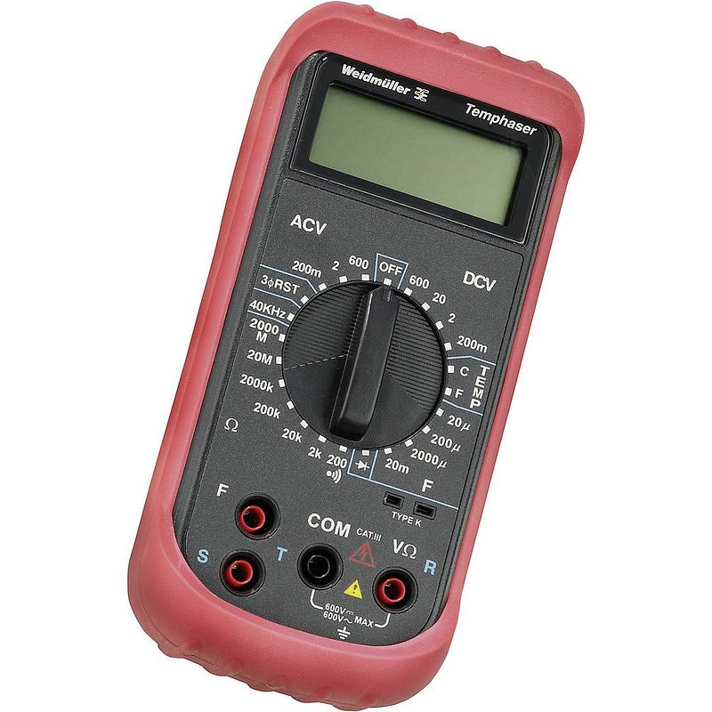 Foto van Weidmüller temphaser multimeter digitaal cat iii 600 v weergave (counts): 2000