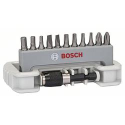 Foto van Bosch accessories 2608522131 bitset 12-delig plat, kruiskop phillips, kruiskop pozidriv, inbus, binnen-zesrond (tx)