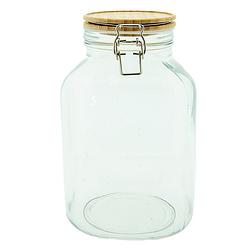 Foto van Clayre & eef voorraadpot 4100 ml glas voorraadbus transparant voorraadbus