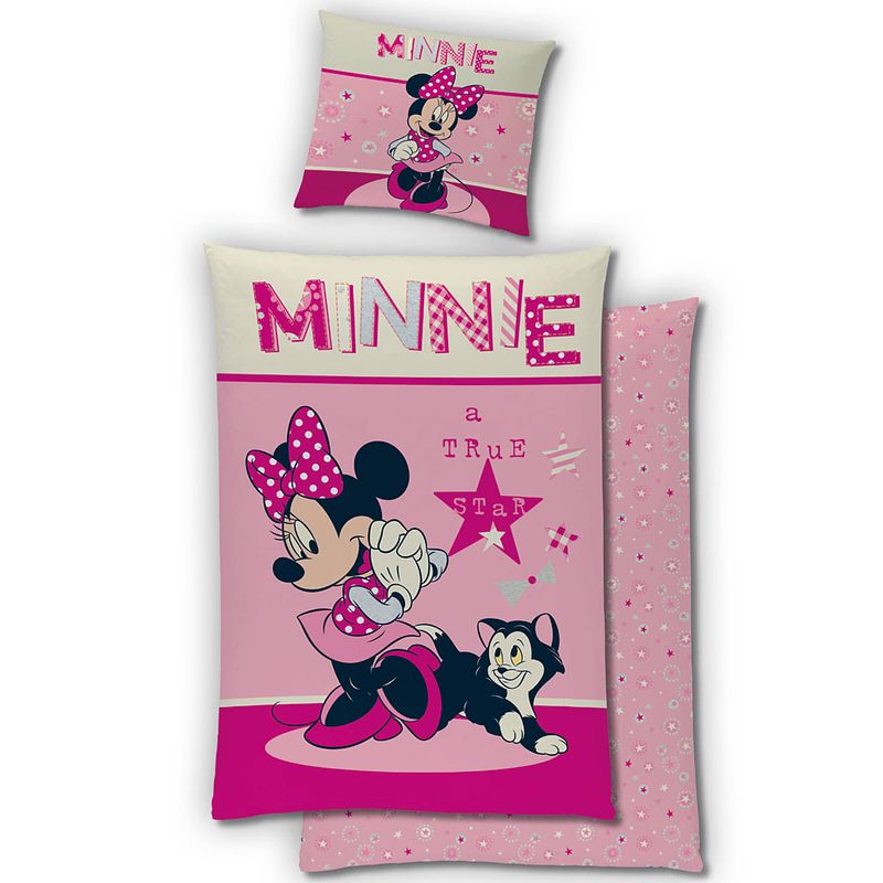 Foto van Disney minnie mouse dekbedovertrek - eenpersoons - 140 x 200 cm - flanel