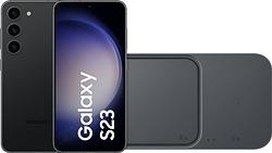 Foto van Samsung galaxy s23 256gb zwart 5g + duo draadloze oplader 15w