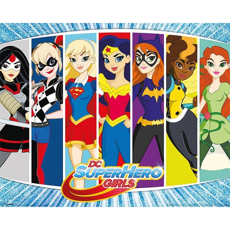 Foto van Pyramid dc super hero girls character burst poster 40x50cm