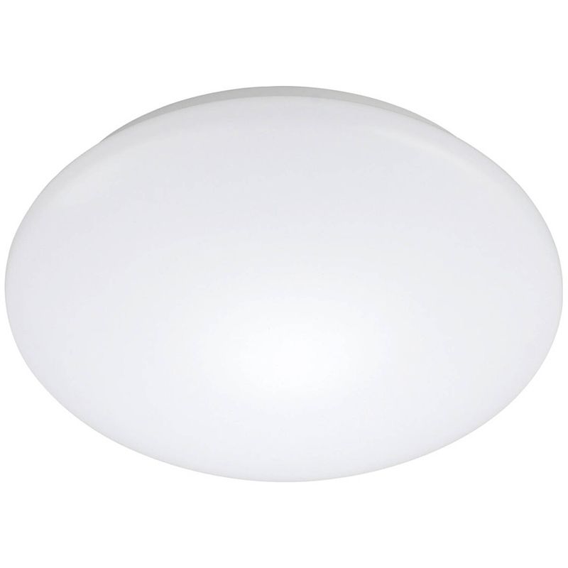 Foto van Led plafondlamp met bewegingssensor - strum - 18w - opbouw rond - natuurlijk wit 4200k - 360° - mat wit - aluminium