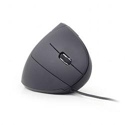 Foto van Gembird mus-ergo-01 muis, ergonomische muis usb optisch zwart 6 toetsen 1200 dpi, 1600 dpi, 2400 dpi, 3200 dpi ergonomisch