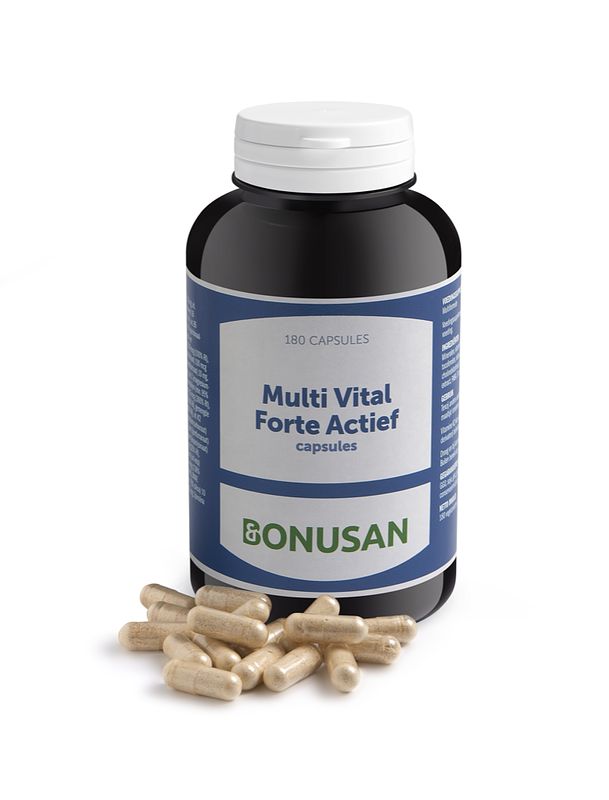 Foto van Bonusan multi vital forte actief capsules 180st