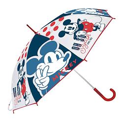 Foto van Disney paraplu mickey mouse junior 46 cm eva wit/rood