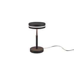 Foto van Moderne led tafellamp franklin - metaal - zwart
