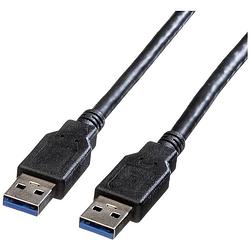 Foto van Roline usb-kabel usb 3.2 gen1 (usb 3.0 / usb 3.1 gen1) usb-a stekker 1.80 m zwart afgeschermd 11.02.8970