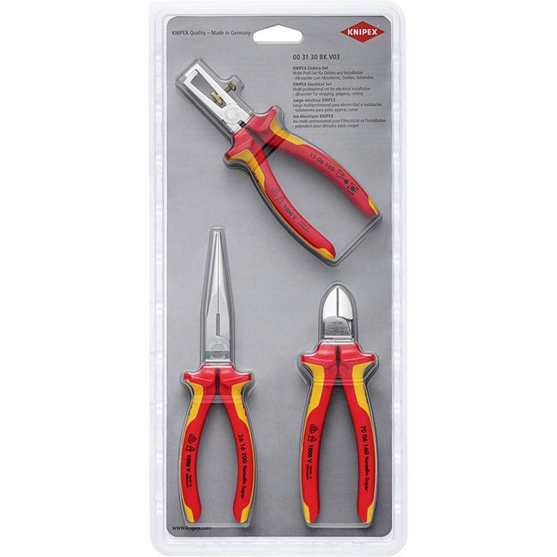 Foto van Knipex 00 31 30 bk v03 tangenset