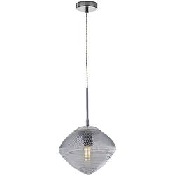 Foto van Eco-light greenwich i-greenwich-e-s1 blu hanglamp e27 60 w zeeblauw, chroom