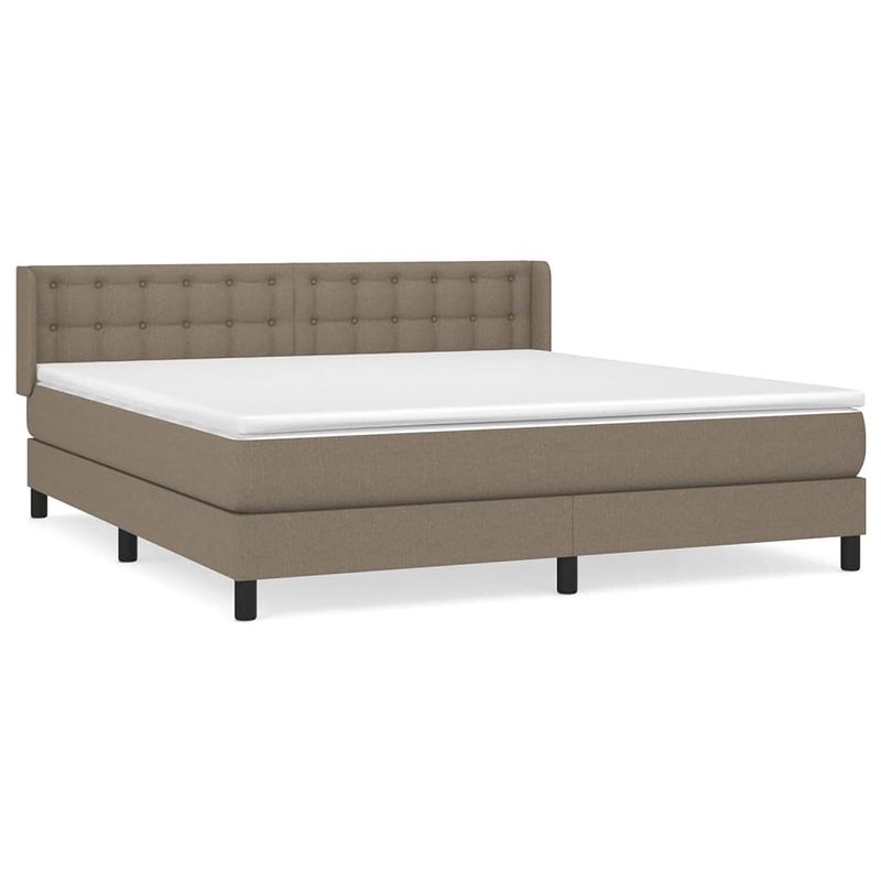 Foto van The living store boxspringbed - pocketvering - 180x200 cm - taupe