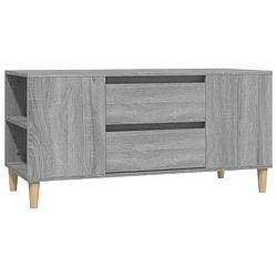 Foto van Vidaxl tv-meubel 102x44,5x50 cm bewerkt hout grijs sonoma eikenkleurig