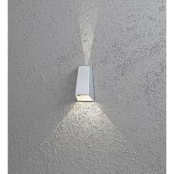 Foto van Konstsmide 7911-310 led-buitenlamp (wand) energielabel: g (a - g) led vast ingebouwd 6 w zilver-grijs