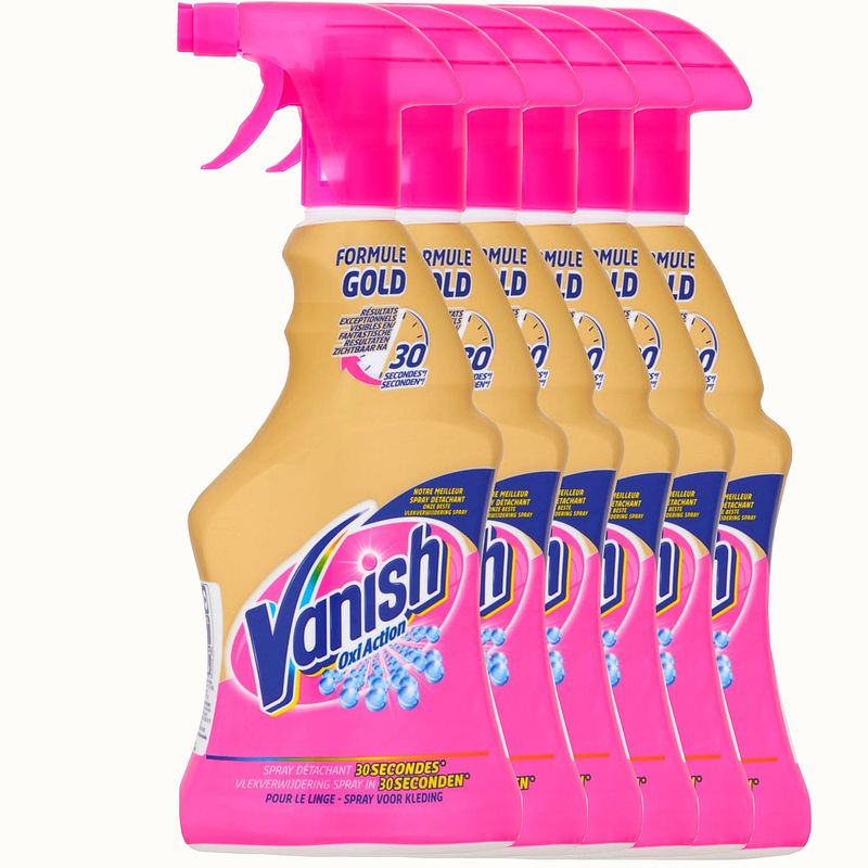 Foto van Vanish oxi action gold vlekverwijderaar spray - 6x500ml