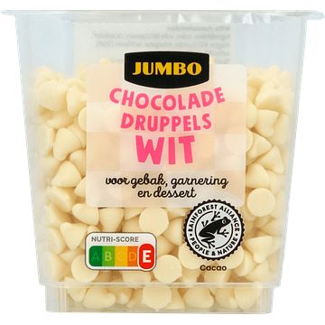 Foto van Jumbo chocodruppels wit 125g