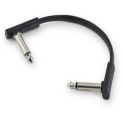 Foto van Rockboard flat patch cable mono jack haaks 10 cm