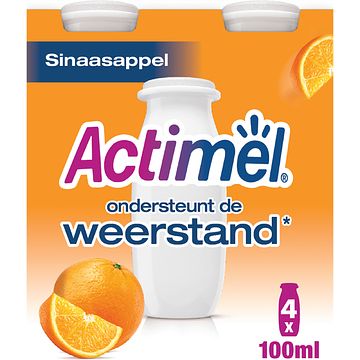 Foto van Actimel drinkyoghurt sinaasappel 4 x 100ml bij jumbo