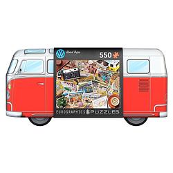 Foto van Eurographics puzzel vw road trips - tin box - 550 stukjes