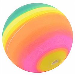 Foto van Johntoy regenboogballen 7 cm rubber 3-delig