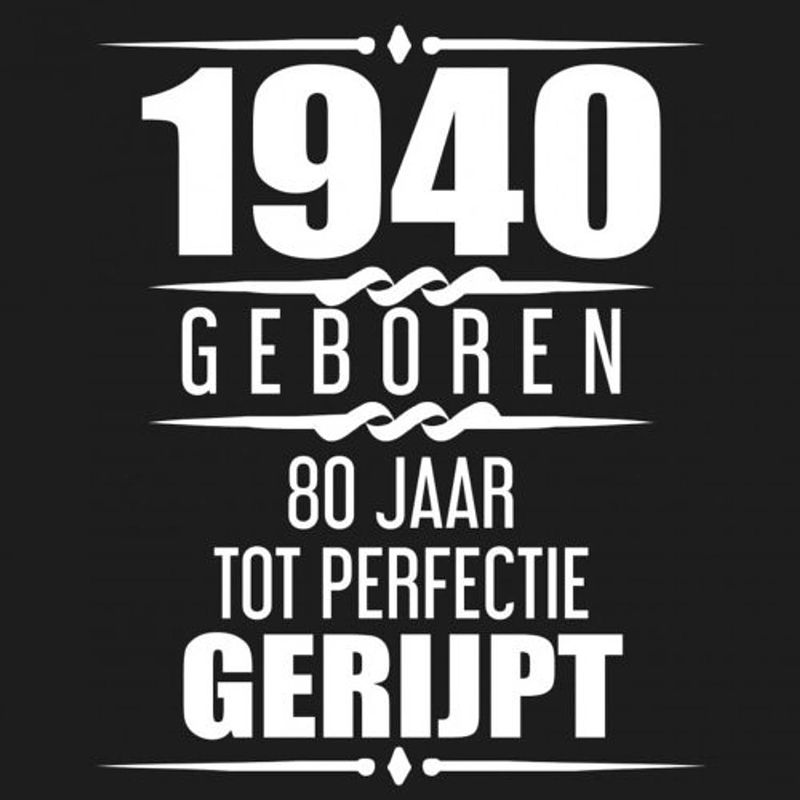 Foto van 1940 geboren 80 jaar tot perfectie gerijpt