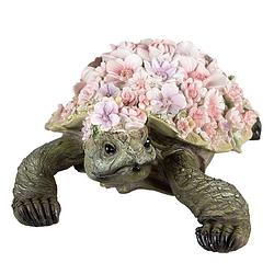 Foto van Clayre & eef decoratie schildpad 34x21x14 cm roze polyresin schildpad roze