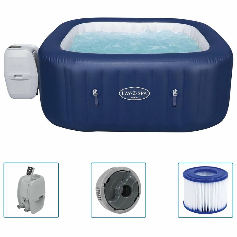 Foto van Bestway lay-z-spa hottub opblaasbaar hawaii airjet