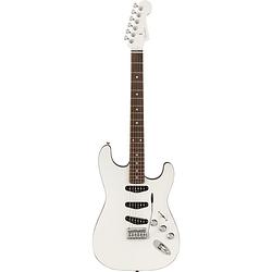 Foto van Fender aerodyne special stratocaster bright white rw elektrische gitaar met gigbag