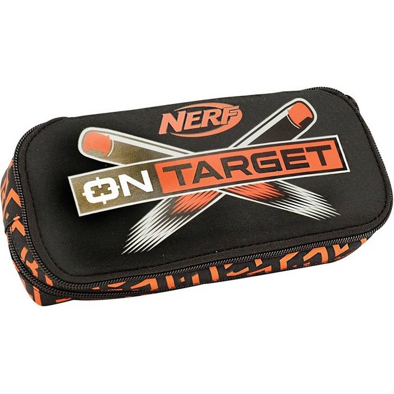 Foto van Hasbro etui nerf junior 10,5 x 23,5 cm polyester zwart 27-delig