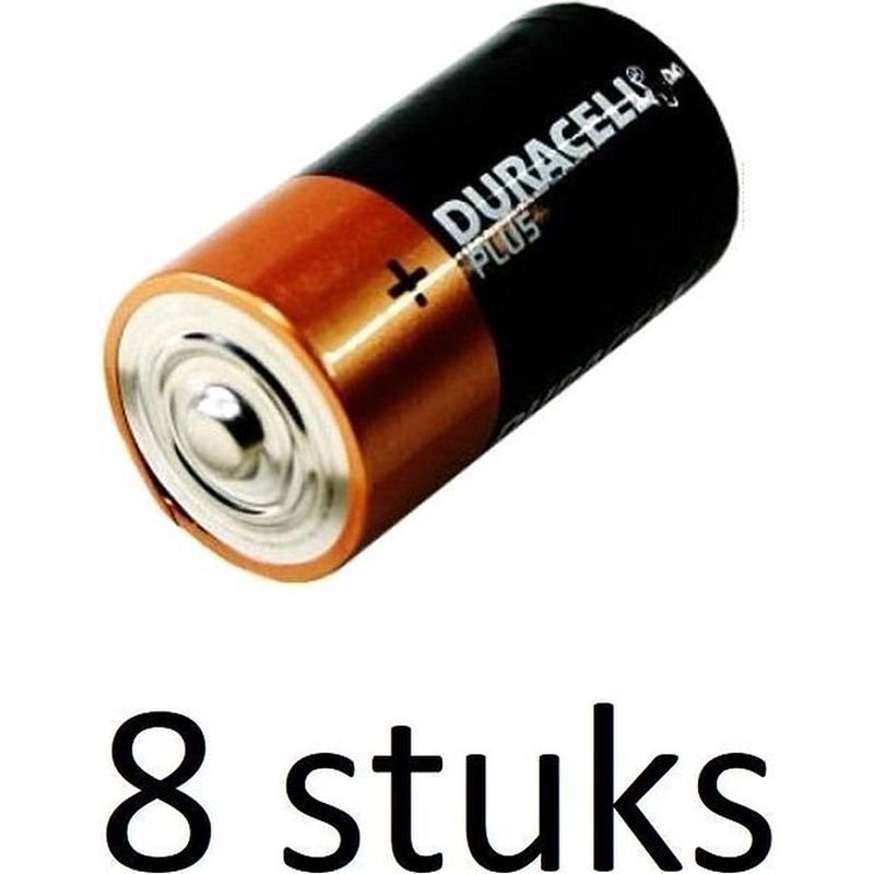 Foto van Duracell c plus power batterijen - 8 stuks