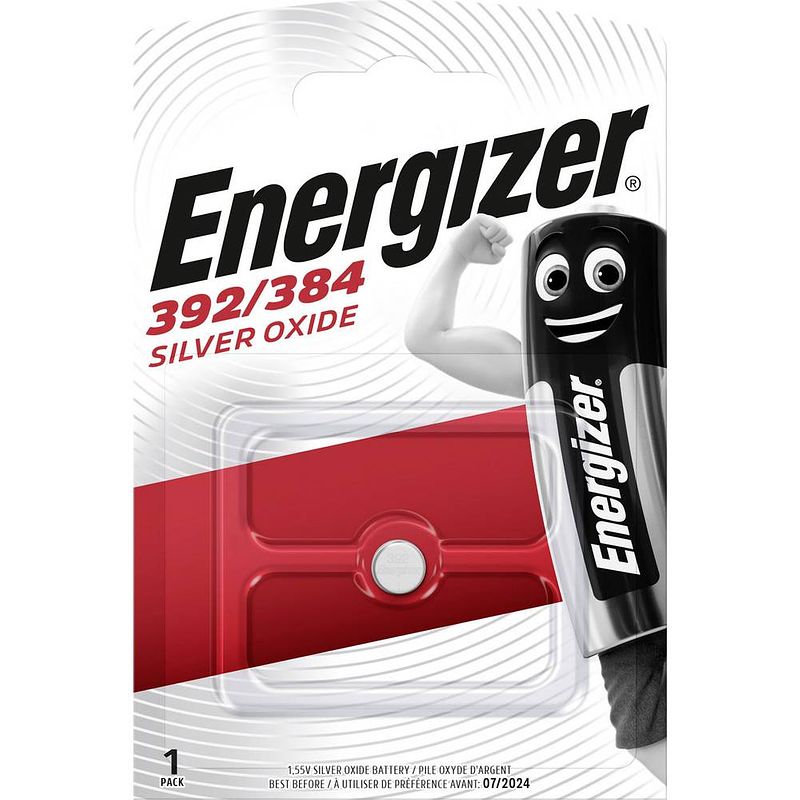 Foto van 392 knoopcel zilveroxide 1.55 v 44 mah energizer sr41 1 stuk(s)