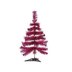 Foto van Kleine fuchsia roze kerstboom van 60 cm - kunstkerstboom