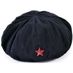 Foto van Zwarte verkleed baret voor volwassenen - verkleedhoofddeksels