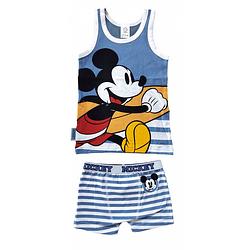 Foto van Disney pyjama mickey mouse junior katoen blauw maat 2-3 jaar