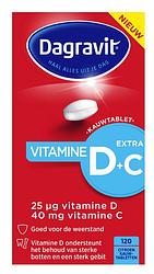 Foto van Dagravit vitamine d met extra c kauwtabletten