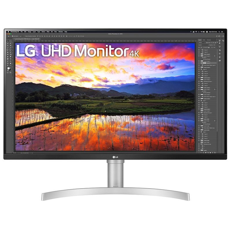 Foto van Lg uhd ips 32un650p-w monitor zilver